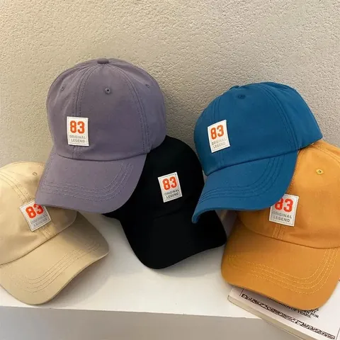 Cappello da Baseball da Donna Retrò con Toppa 83 Original Legend in Cotone Regolabile Casual a Tesa Curva Parasole Estate
