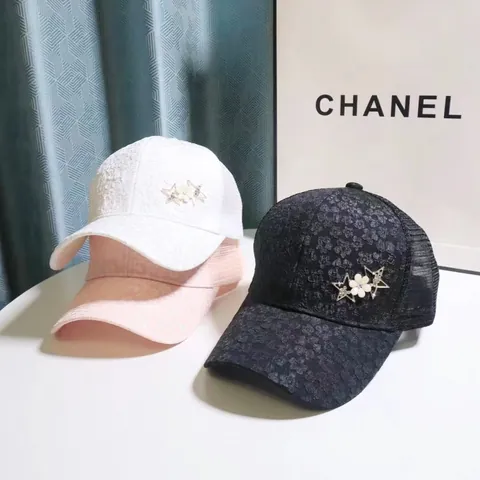 Berretto da Baseball Elegante in Pizzo Floreale da Donna Con Stella di Strass Fiore Traspirante Rete Protezione Solare Cappello Estate