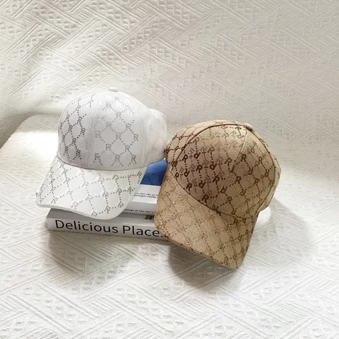 Damen Vintage Jacquard Strass Buchstabe Baseballkappe Sonnenschutz Pferdeschwanz Visierhut Sommer Outdoor Strand Visier