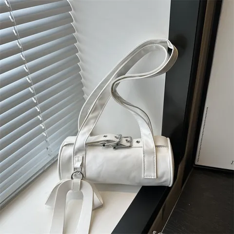 Borsa a Tracolla da Donna in Pelle PU con Fiocco Dolce Moda Baguette Borsa a Cuscino Boston per Pendolarismo Ufficio Incontri Regalo