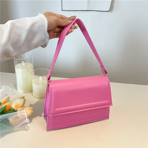 Women's PU Leather Small Square Crossbody Bag Minimalist Geometric Embossing Shoulder Handbag Versatile Daily Fashion Satchel Bag