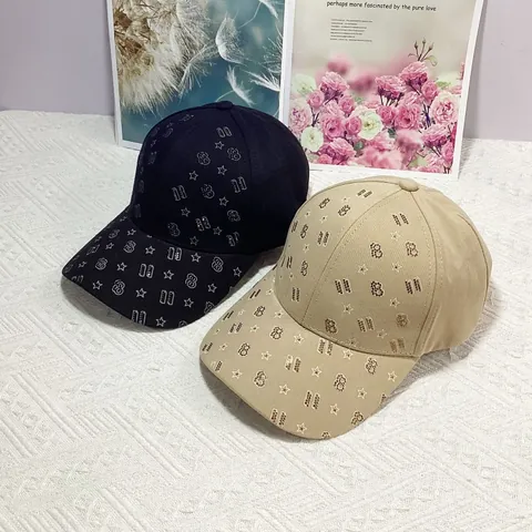 Berretto da Baseball in Cotone Con Motivo a Stella in Strass per Uomo Donna Traspirante Protezione Solare Casual Regolabile