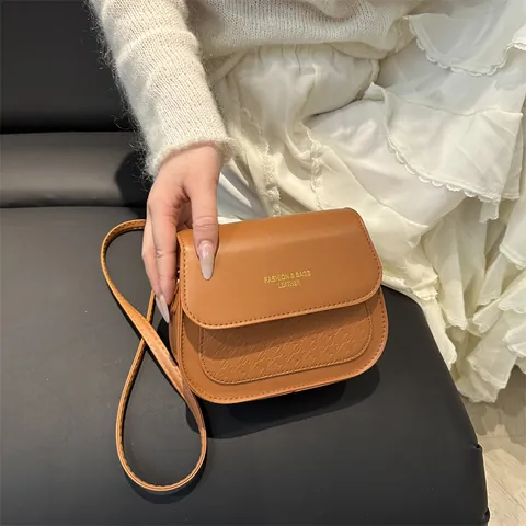 Borsa a Tracolla da Donna in Pelle PU Minimalista Urbana Borsa a Sella a Tinta Unita Con Tracolla Regolabile Borsa a Spalla
