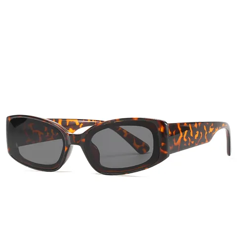 Occhiali da Sole Rettangolari Vintage per Uomo Donna Moda Colori Caramella Protezione UV400 Montatura in PC Lente AC Eyewear
