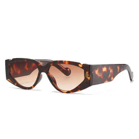 Occhiali da Sole Geometrici Cat Eye Trendy a Montatura Piccola Montatura PC Lenti HD Protezione UV400 Occhiali da Moda Retro per Viaggi Festa