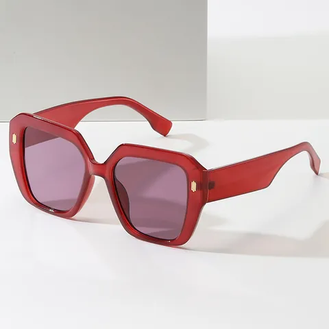 Occhiali da Sole Quadrati Oversize Vintage Protezione UV400 Montatura PC Lente AC Occhiali Geometrici Moda per Donna Uomo