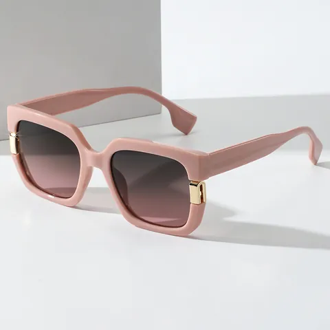 Übergroße Quadratische Sonnenbrille Für Damen Herren Vintage Retro PC Rahmen AC Linse UV400 Metallscharnier Mode Brillen Sonnenschutz