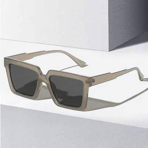 Vintage Square Sunglasses Women Men Oversized Fashion Anti-Blue Light Eyeglasses UV400 Protection PC Frame Retro Square Glasses