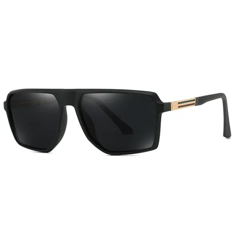 Men Retro Polarized Square Sunglasses UV400 Protection TR90 Metal Frame Polarized Glasses For Driving Outdoor Fishing Fashion Sun Eyewear