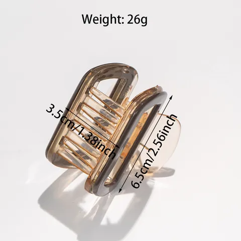 Pinze Per Capelli Quadrate In Stile Coreano Minimaliste In Resina Acrilica Pinze A Squalo Per Donna Accessori Per Capelli