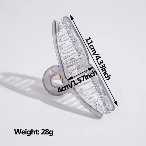 Pince à Cheveux en Acrylique Irisé pour Femmes Haute Qualité Minimaliste Pince Requin Élégante Accessoires de Coiffage Antidérapants
