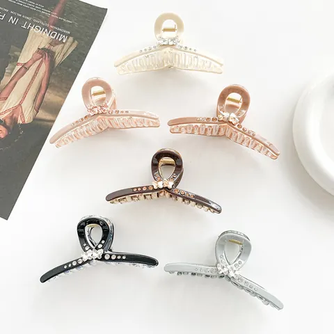 Eleganter Großer Schmetterling Strass Haarklammer Für Damen High Volume Acryl Hai Haarklammer Haarschmuck Geschenk