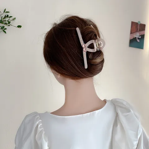 Eleganter Großer Schmetterling Strass Haarklammer Für Damen High Volume Acryl Hai Haarklammer Haarschmuck Geschenk