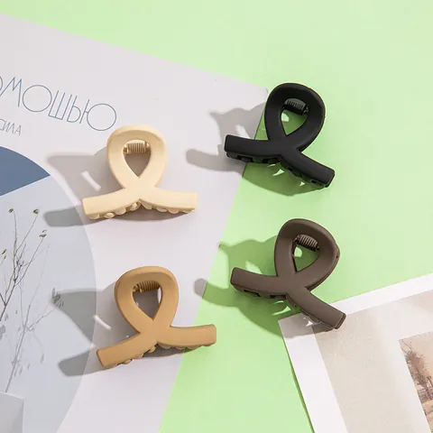 Piccole Pinze per Capelli Opache da Donna Antiscivolo in Plastica Resina Minimaliste per Mezza Coda Accessori per Capelli Quotidiani
