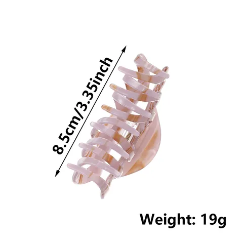 Vintage Marmerpatroon Celluloseacetaat Haarklem Clip Voor Vrouwen Elegante Koreaanse Stijl Grote Haaienclip Haaraccessoires