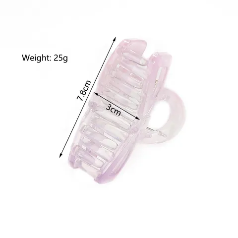 Fashion Butterfly Bow Hair Claw Clip Glitter Gradient Resin Hairpin Elegant Hair Accessories For Women Daily Styling Hair Grip