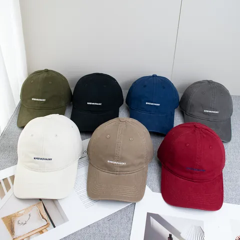 Vintage Katoenen Geborduurde Letters Honkbalpet Voor Dames Heren Verstelbaar Zonbescherming Casual Sportieve Snapback Hoed