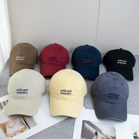 Gorra De Béisbol De Algodón Con Bordado Orgullo Y Prejuicio Vintage Casual Ajustable Sombrero De Sol Para Mujer Hombre