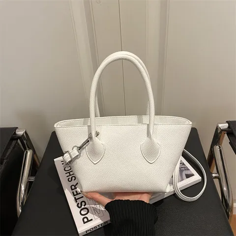 Borsa a Secchiello in Pelle Sintetica Martellata da Donna Moderna Borsa a Tracolla Minimalista Con Tracolla Regolabile