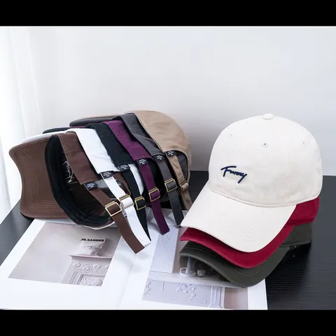 Berretto da Baseball in Cotone con Ricamo Lettere Funny per Uomo Donna Moda Semplice Casual Berretto Parasole Regolabile