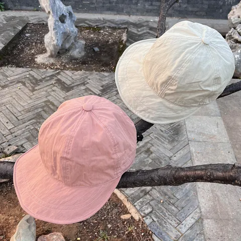 Women's Lightweight Nylon Cotton Blend Quick Dry Baseball Cap Sun Protection Outdoor Adjustable Soft Brim Sun Hat