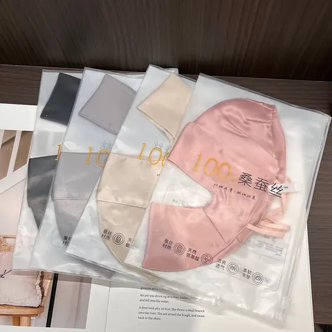 100% Mulberry Silk Sun Protection Face Mask UV Proof Breathable Skincare Adjustable Full Face Shield For Women Daily Outdoor