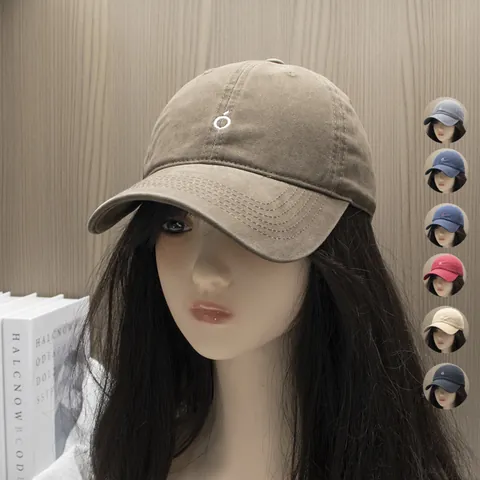 Gorra De Béisbol De Algodón Lavado Para Mujer Casual Soft Top Bordado Letra Dad Hat Ala Curva Ajustable Sombrero Para Sol