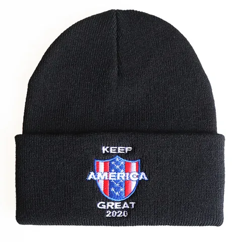 Unisex Acryl Strickmütze Beanie Mit Amerikanischer Flagge Stickerei Warme Winter Strickmütze Für Herren Damen Outdoor Kopfbedeckung