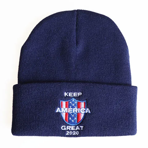 Unisex Acryl Strickmütze Beanie Mit Amerikanischer Flagge Stickerei Warme Winter Strickmütze Für Herren Damen Outdoor Kopfbedeckung