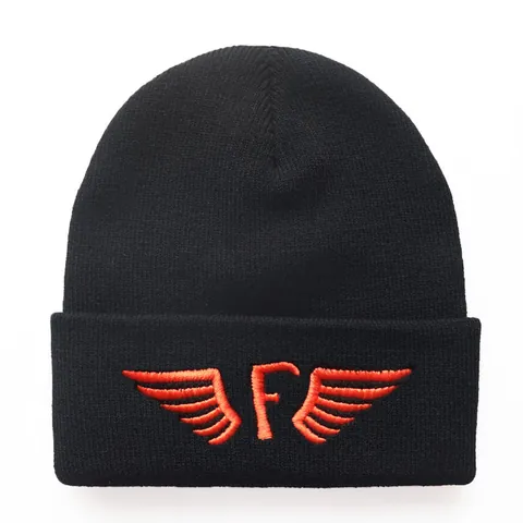 Flyers South Vleugels Borduurwerk Gebreide Muts Voor Heren Dames Unisex Winter Warm Outdoor Acryl Omslag Hip Hop Streetwear Beanie