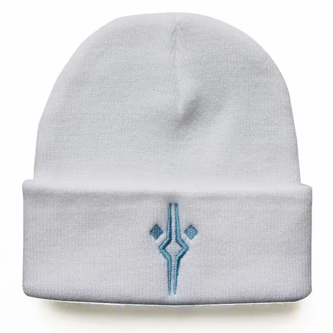 Berretto Invernale in Maglia Calda Con Ricamo Geometrico Bordo in Acrilico Cappello Skull Cap Accessorio Sportivo per Uomo Donna