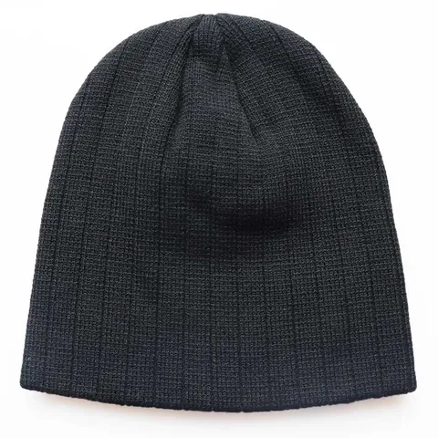 Klassisch Einfarbig Rippenstrick Beanie Mütze Dick Warm Elastisch Skull Cap Für Damen Herren Winter Outdoor Acryl Mütze