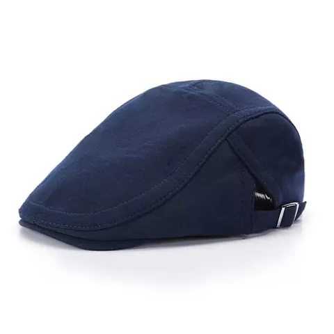 Gorra Plana Unisex Vintage con Textura de Lana Ajustable Estilo Británico Boina Ivy para Hombre Mujer Aire Libre Casual Protección Solar Calidez