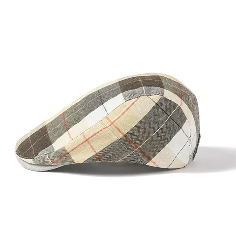 British Vintage Plaid Flat Cap For Men Women Adjustable Cotton Polyester Breathable Beret Hat Spring Autumn Casual Newsboy Cap