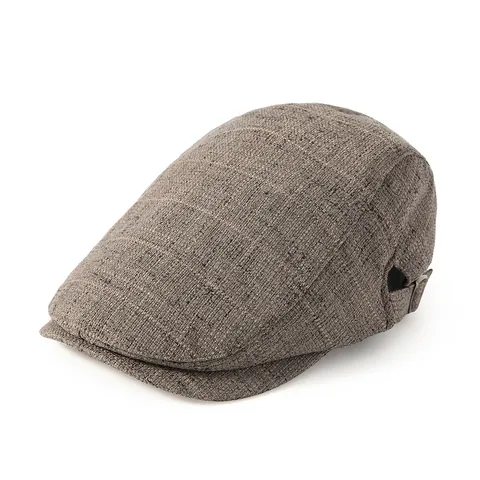 Herren Vintage Atmungsaktiv Baumwollmischung Schiebermütze Verstellbar Britische Newsboy Cap Sommer Sonnenschutz Vorwärts Hut