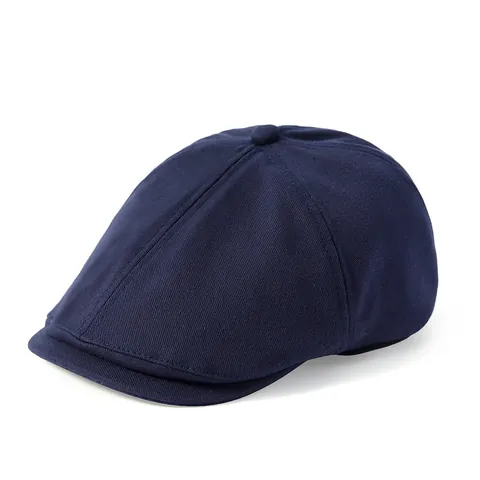 Retro Einfarbig Newsboy Cap Für Herren Damen Baumwolle Forward Cap Britischer Stil Flat Cap Casual Sonnenschutz Barett