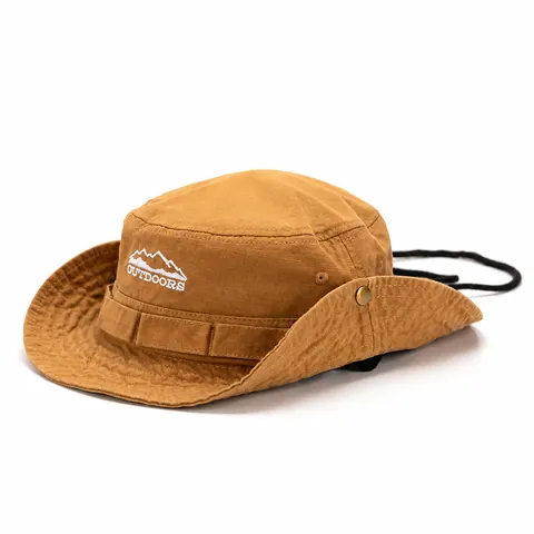 Outdoor Sonnenhut Breite Krempe Boonie Hut Für Damen Herren Winddicht Atmungsaktiv Wandern Camping Angeln Anglerhut Mit Berg Stickerei