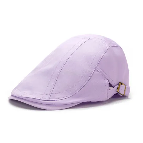 Coppola in Cotone Stile Britannico Vintage Per Donna Uomo Tinta Unita Regolabile Newsboy Cap Traspirante Ivy Cap Cappello Gatsby