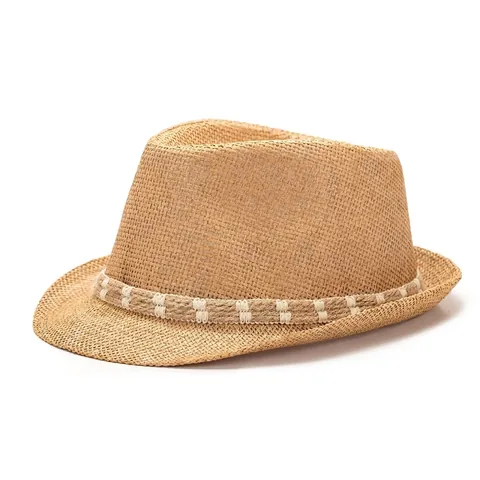 Herren Vintage Geflochtener Strohhut Aus Papier Fedora Sommer Sonnenschutz Jazz Hut Für Outdoor Strand Reisen Casual Hut