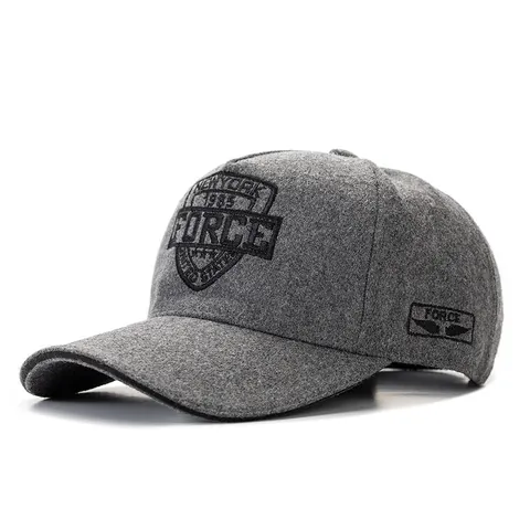 Berretto da Baseball in Lana con Ricamo New York 1985 Force per Uomo Donna Corona Alta Inverno Caldo Cappello Regolabile