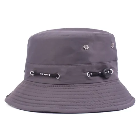 Sombrero de Pescador Plegable para Hombre y Mujer Protección Solar Safari Pesca Con Cordón Deportivo Ajustable Senderismo Viajes