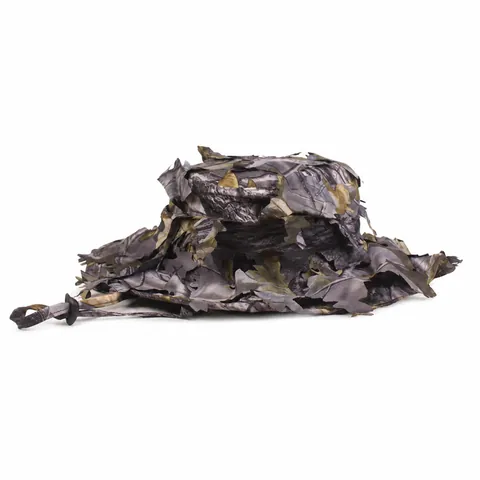 Cappello Boonie Mimetico con Foglie 3D Protezione UV per Escursionismo Pesca Regolabile Traspirante Leggero in Poliestere da Pescatore