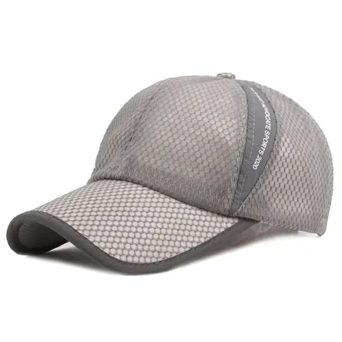 Cappello da Baseball in Rete Traspirante ad Asciugatura Rapida Estiva per Uomo Donna Protezione Solare Sportiva Regolabile