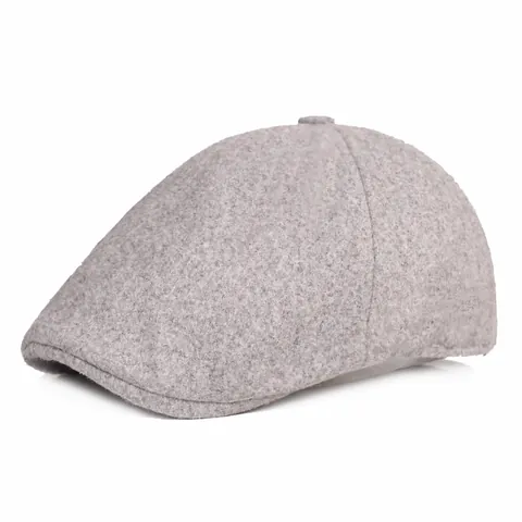 Vintage Wollmütze Barett Für Herren Damen Herbst Winter Warme Schirmmütze Einfarbig Newsboy Hat Klassischer Gatsby Stil