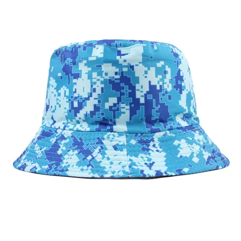 Chapeau Bob Camouflage en Coton Protection Solaire Bord Court Chapeau de Pêche de Plage Extérieur Homme Femme Respirant