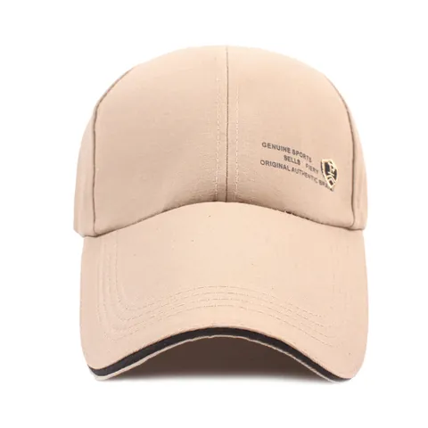 Men Women Outdoor Sport Baseball Cap Long Brim Sun Hat Breathable Cotton Polyester Adjustable Hat With Letter Embroidery