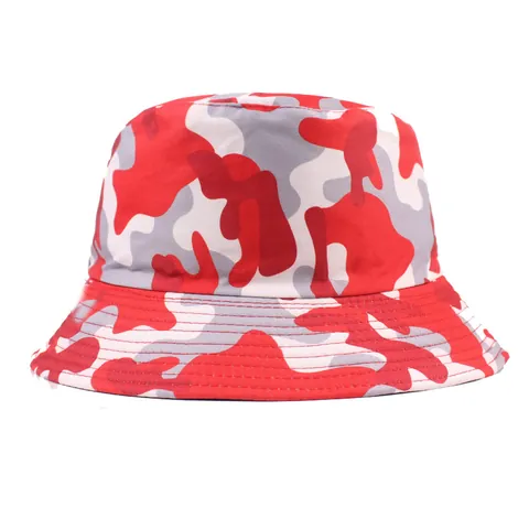 Chapeau Bob Camouflage en Coton Protection Solaire Bord Court Chapeau de Pêche de Plage Extérieur Homme Femme Respirant
