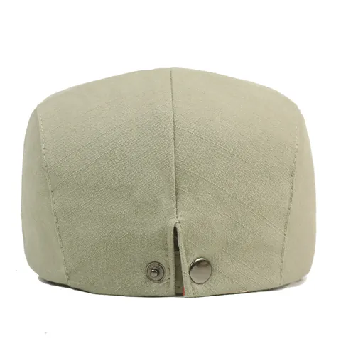 Coppola in Cotone Vintage Stile Britannico Berretto a Becco d'Anatra per Uomo Donna Traspirante Protezione Solare Outdoor Casual Newsboy Cap