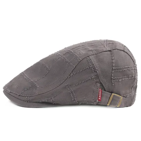 Béret Casquette Vintage en Coton Effetto Usé Pour Hommes Femmes Réglable Newsboy Chapeau Décontracté Matelassé Ivy Cap Protection Solaire