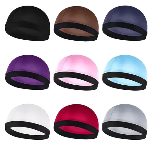 Kids Satin Wave Cap Silky Dome Cap Traspirante Fascia Elastica Cappello da Notte Per Waves Cura Dei Capelli Copricapo